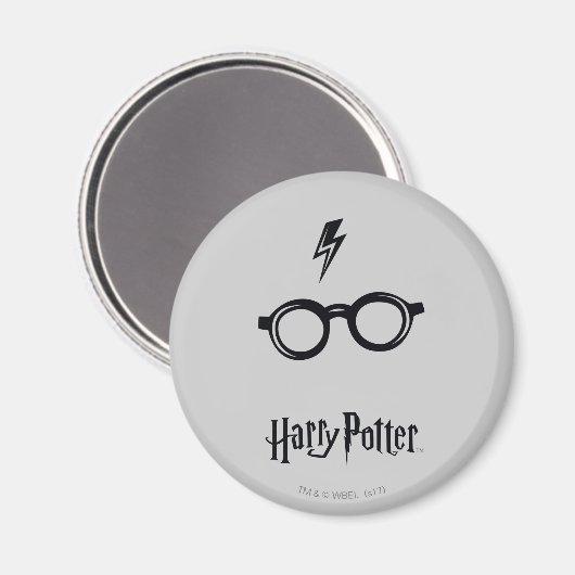 Harry Potter | Blitzspur und Brille Magnet (Vorderseite/Rückseite)