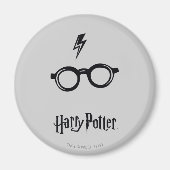 Harry Potter | Blitzspur und Brille Magnet (Vorne)