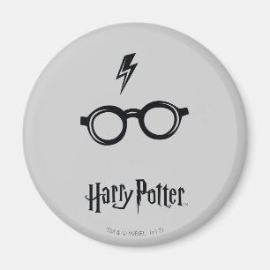 Harry Potter   Blitzspur und Brille Magnet