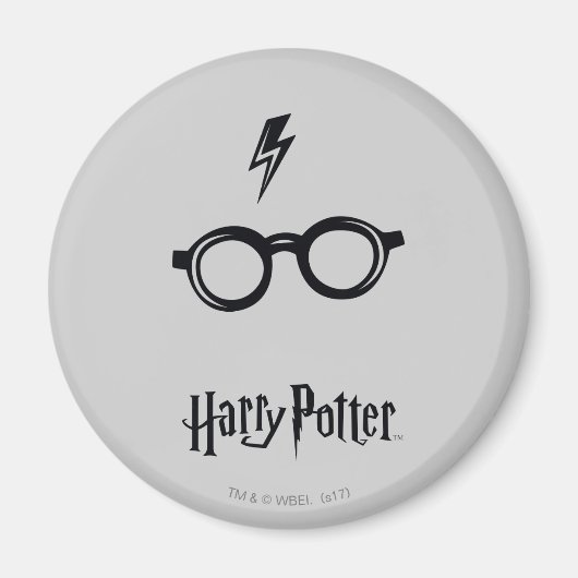 Harry Potter | Blitzspur und Brille Magnet (Vorne)