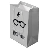 Harry Potter | Blitzspur und Brille Mittlere Geschenktüte (Rückseite Schrägansicht)