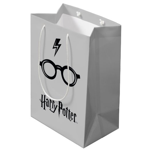 Harry Potter | Blitzspur und Brille Mittlere Geschenktüte (Rückseite Schrägansicht)