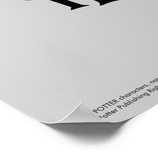 Harry Potter | Blitzspur und Brille Poster (Ecke)