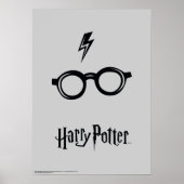Harry Potter | Blitzspur und Brille Poster (Vorne)