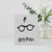 Harry Potter | Blitzspur und Brille Postkarte (Stehend Vorderseite)