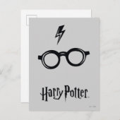 Harry Potter | Blitzspur und Brille Postkarte (Vorne/Hinten)