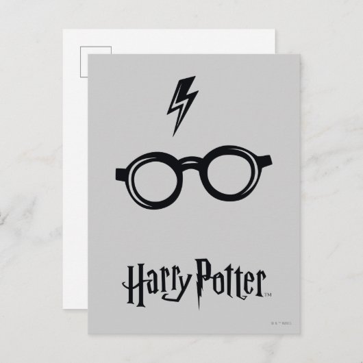 Harry Potter | Blitzspur und Brille Postkarte (Vorne/Hinten)