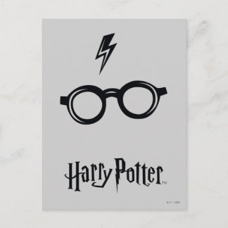 Harry Potter | Blitzspur und Brille Postkarte