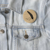 Harry Potter | Brille und Federhalter Button (Beispiel)