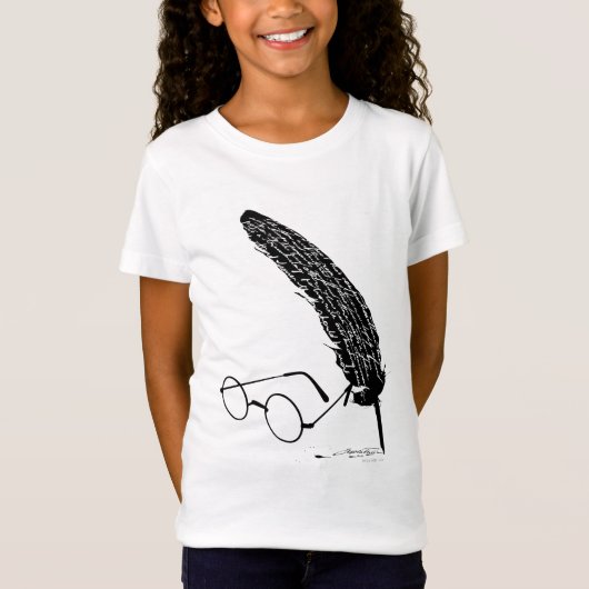 Harry Potter | Brille und Federhalter T-Shirt (Vorderseite)