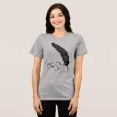 Harry Potter | Brille und Federkiel Tri-Blend Shirt (Vorderseite voll)