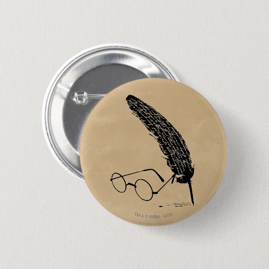Harry Potter | Brille und Quill Button (Vorne & Hinten)