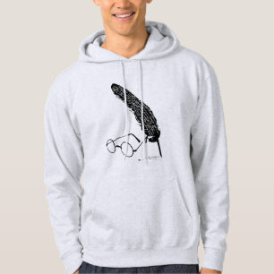 Harry Potter Brille und Quill Hoodie