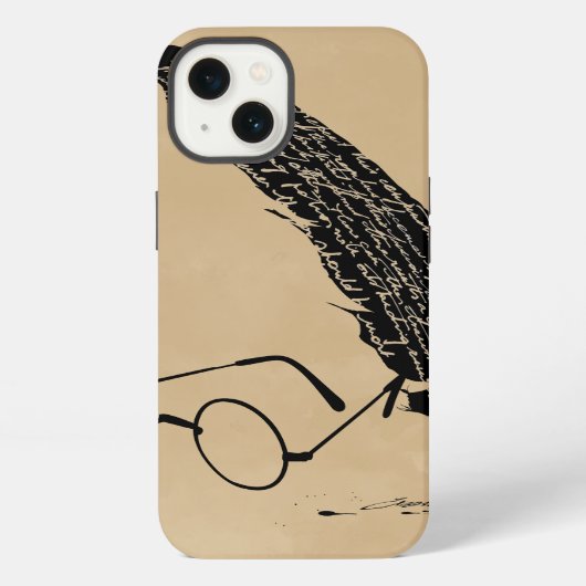 Harry Potter | Brille und Quill iPhone Hülle (Rückseite)