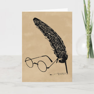 Harry Potter | Brille und Quill Karte