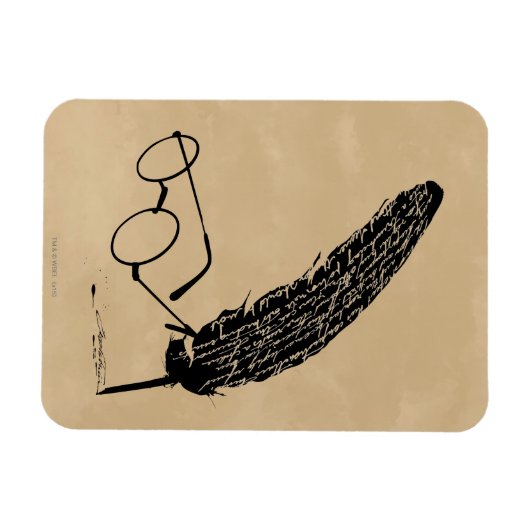 Harry Potter | Brille und Quill Magnet (Horizontal)