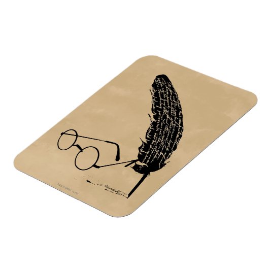 Harry Potter | Brille und Quill Magnet (Linke Seite)