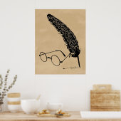 Harry Potter | Brille und Quill Poster (Küche)