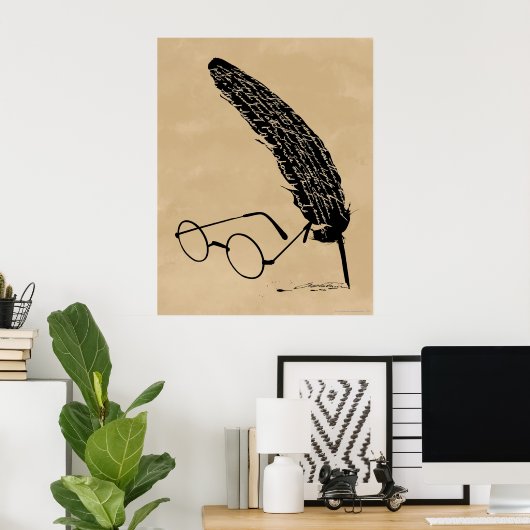 Harry Potter | Brille und Quill Poster (Heimbüro)