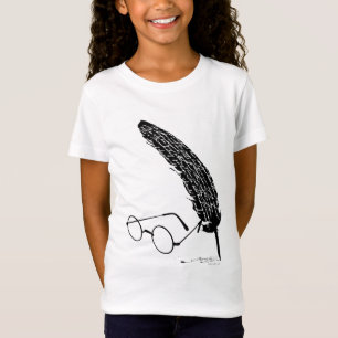 Harry Potter Brille und Quill T-Shirt