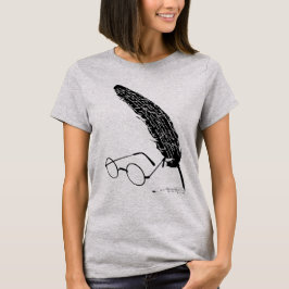 Harry Potter | Brille und Quill Tri-Blend Shirt