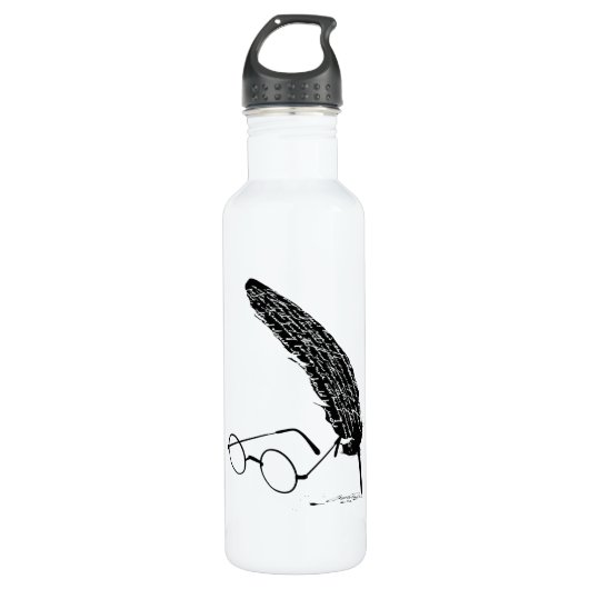 Harry Potter | Brille und Quill Trinkflasche (Vorderseite)