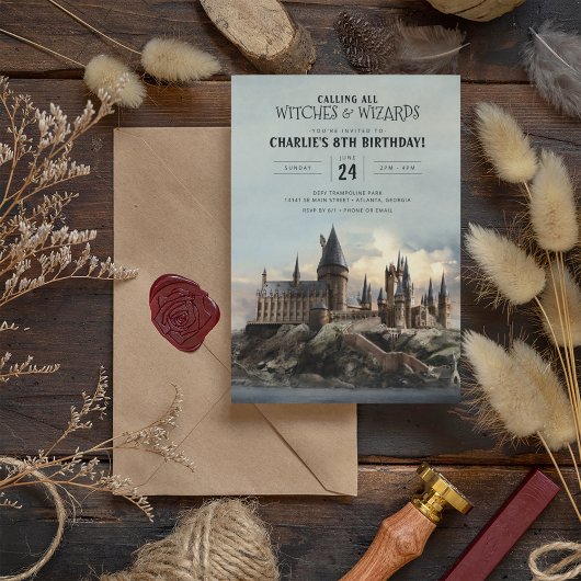 Harry Potter | Burg Hogwarts Geburtstag Einladung