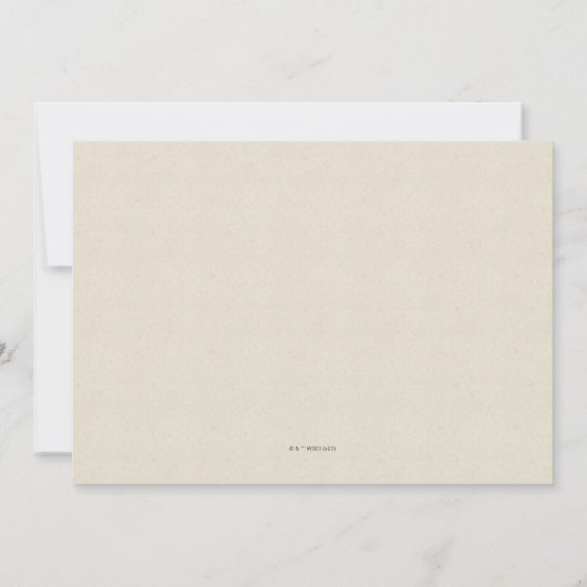 Harry Potter | Burg Hogwarts Save the Date Einladung (Rückseite)