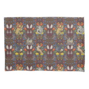 HARRY POTTER™   Burgundy Watercolor Icon Muster Kissenbezug