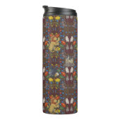 HARRY POTTER™ | Burgundy Watercolor Icon Muster Thermosbecher (Nach rechts gedreht)