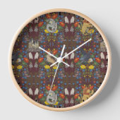 HARRY POTTER™ | Burgundy Watercolor Icon Muster Uhr (Vorderseite)