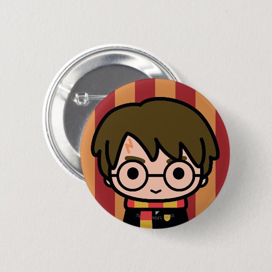 Harry Potter Cartoon Art Button (Vorne & Hinten)