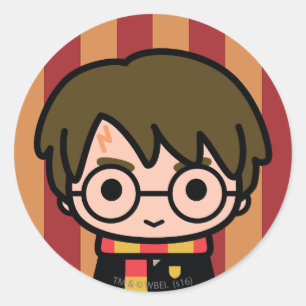 Harry Potter Cartoon-Charakterkunst Runder Aufkleber