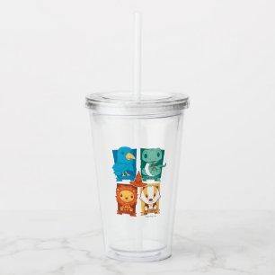 HARRY POTTER™ CARTOON HOGWARTS™ HOUSTS™ ACRYLTRINKBECHER