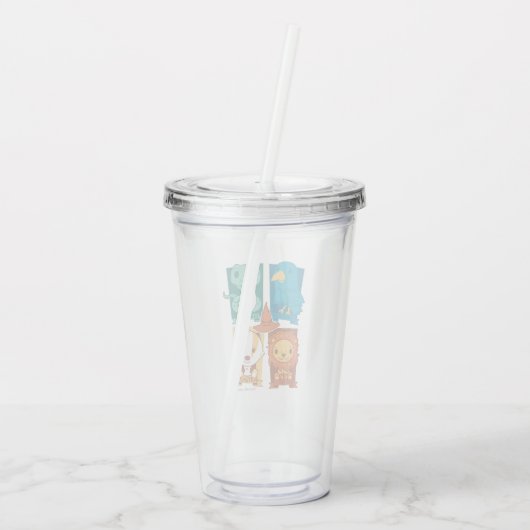 HARRY POTTER™ | CARTOON HOGWARTS™ HOUSTS™ ACRYLTRINKBECHER (Rückseite)