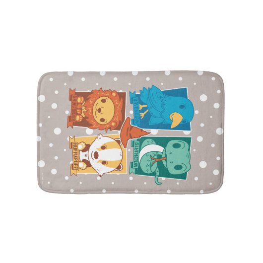 HARRY POTTER™ | CARTOON HOGWARTS™ HOUSTS™ BADEMATTE (Vorderseite)