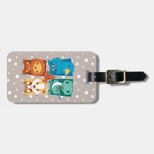 HARRY POTTER™ | CARTOON HOGWARTS™ HOUSTS™ GEPÄCKANHÄNGER (Vorderseite horizontal)