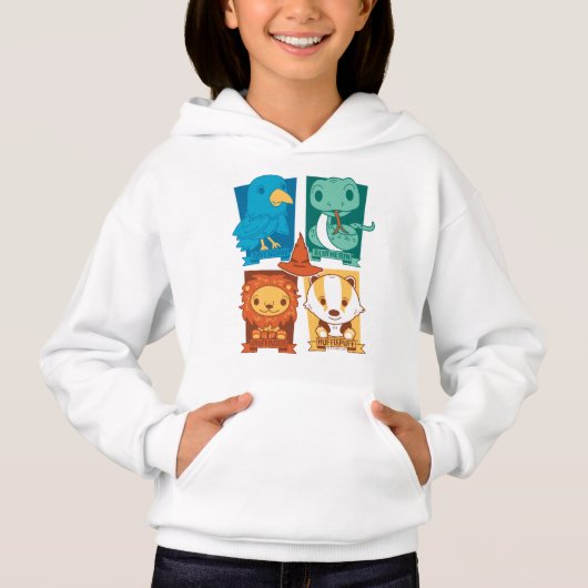HARRY POTTER™ | CARTOON HOGWARTS™ HOUSTS™ HOODIE (Vorderseite)