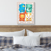 HARRY POTTER™ | CARTOON HOGWARTS™ HOUSTS™ LEINWANDDRUCK (Insitu (Schlafzimmer))