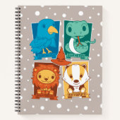 HARRY POTTER™ | CARTOON HOGWARTS™ HOUSTS™ NOTIZBLOCK (Vorderseite)