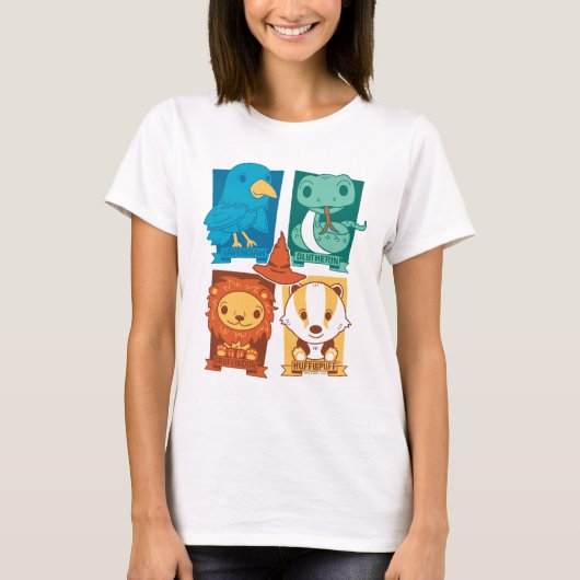 HARRY POTTER™ | CARTOON HOGWARTS™ HOUSTS™ T-Shirt (Vorderseite)