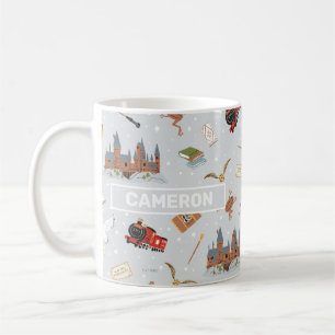 Harry Potter Cartoon Hogwarts Muster Kaffeetasse