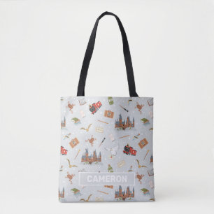 Harry Potter Cartoon Hogwarts Muster Tasche