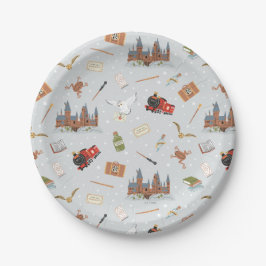 Harry Potter Cartoon Hogwarts Pattern Pappteller