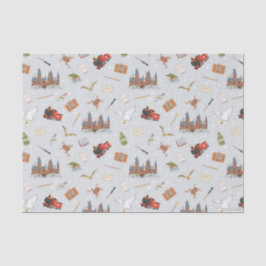 Harry Potter Cartoon Hogwarts Pattern Seidenpapier