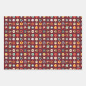 Harry Potter Cartoon Icons Muster Geschenkpapier Set (Vorderseite 2)