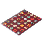 Harry Potter Cartoon Icons Muster Notizblock (Linke Seite)