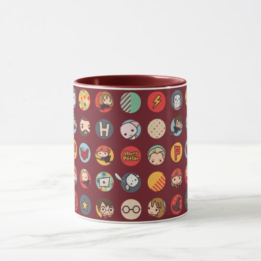 Harry Potter Cartoon Icons Muster Tasse (Zentrum)