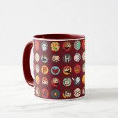 Harry Potter Cartoon Icons Muster Tasse (Vorderseite Links)
