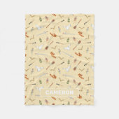 Harry Potter Cartoon Pattern Fleecedecke (Vorderseite)